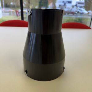 150-100MM DUCT REDUCER BLACK