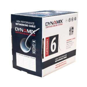 DYNAMIX CAT6 WHITE UTP SOLID 305M CABLE ROLL (C-C6-SLD24-WH)