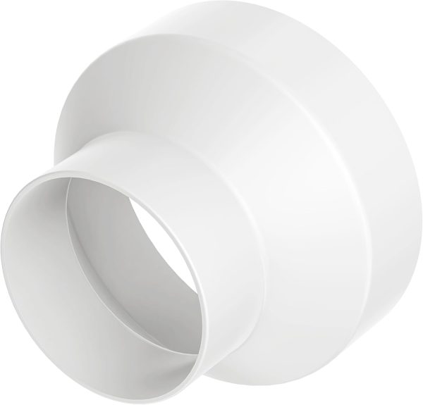 150-100MM DUCT REDUCER WHITE