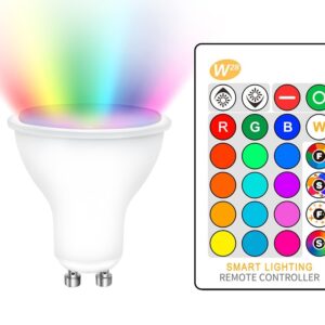 6W GU10 LED BULB RGB + REMOTE