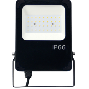 30W LED FLOODLIGHT 6K 2850LM BLACK FINISH