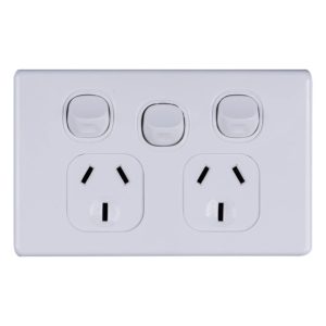 DOUBLE POWERPOINT WITH EXTRA SWITCH HORIZONTAL