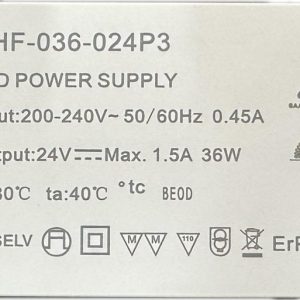 36W COB LED DRIVER FOR 2MTR 24V