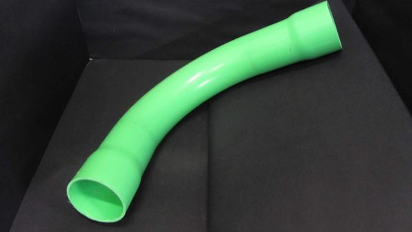 50MM TELECOM BEND GREEN 90 DEG