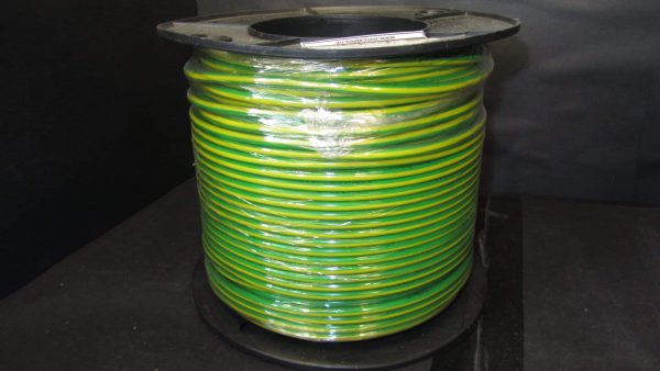 6MM GREEN WIRE G/Y EARTH (MTR)