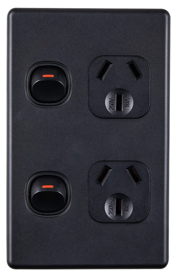 10A DOUBLE POWERPOINT VERTICAL  MATT BLACK