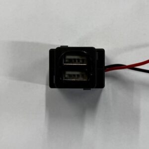 DOUBLE USB CHARGER 5V 2.4A MATT BLACK