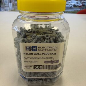 5X25 NYLON WALL PLUGS JAR (500PCS)