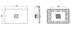 1 GANG SWITCH WHITE - Image 4
