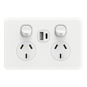 DOUBLE POWERPOINT HORIZONTAL WITH USB + TYPE C