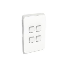 PDL ICONIC SWITCH VERT 4G 20A/16AX250V VW 384-VW