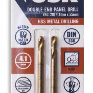 TUSK 4.1MMX55 METAL DRILL DOUBLE ENDED BIT 2PK