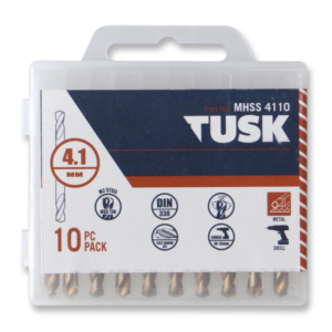 TUSK 4.1MMX55 METAL DRILL DOUBLE ENDED BIT 10PK