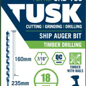 TUSK AUGER - 18MM x 235 x 7