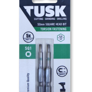 TORSION SQ#1 BIT 50MM 2PK