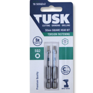 TORSION SQ#2 BIT 50MM 2PK