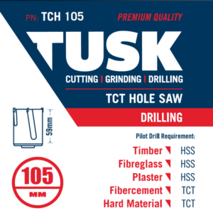 TUSK 105MM CEMENT HOLE SAW