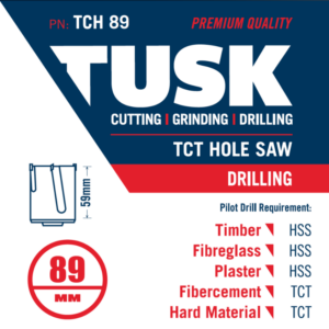 TUSK 89MM CEMENT HOLE SAW