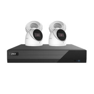 4 CHANNEL NVR KIT (INCLUDES 1 X TVT-4CHNVR-P, 2 X TVT -D28C-POE-6MP-AI, 2 X CAT5E CABLE & 2TB HDD)