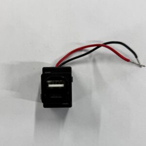 USB + TYPE C CHARGER 5V 2.4A MATT BLACK