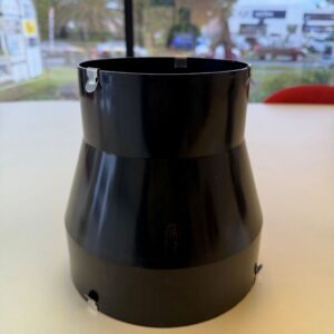 200-150MM DUCT REDUCER BLACK