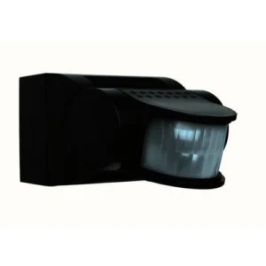 SIMX SENSOR PIR 180DG 12M WALL/CEIL IP55 BLK LHT0119